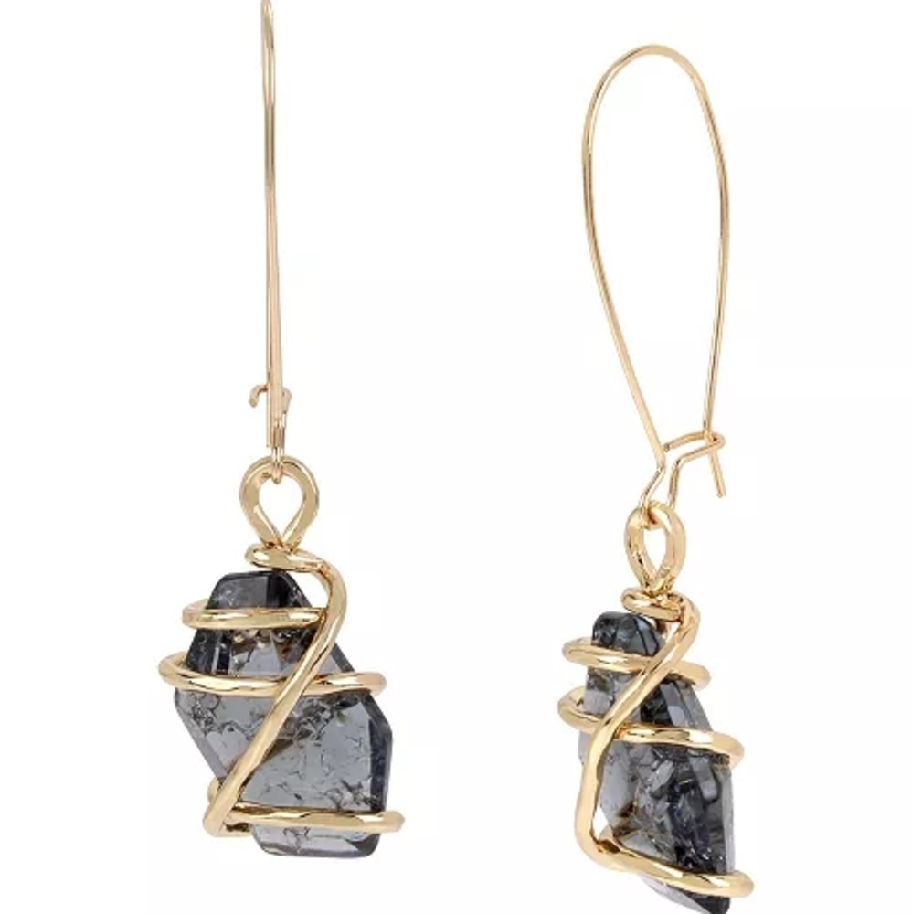 🌷Robert Lee Morris Soho Caged Stone Dangle Earrings